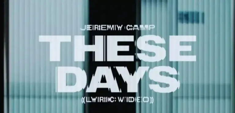 Jeremy Camp – These Days Lyrics
